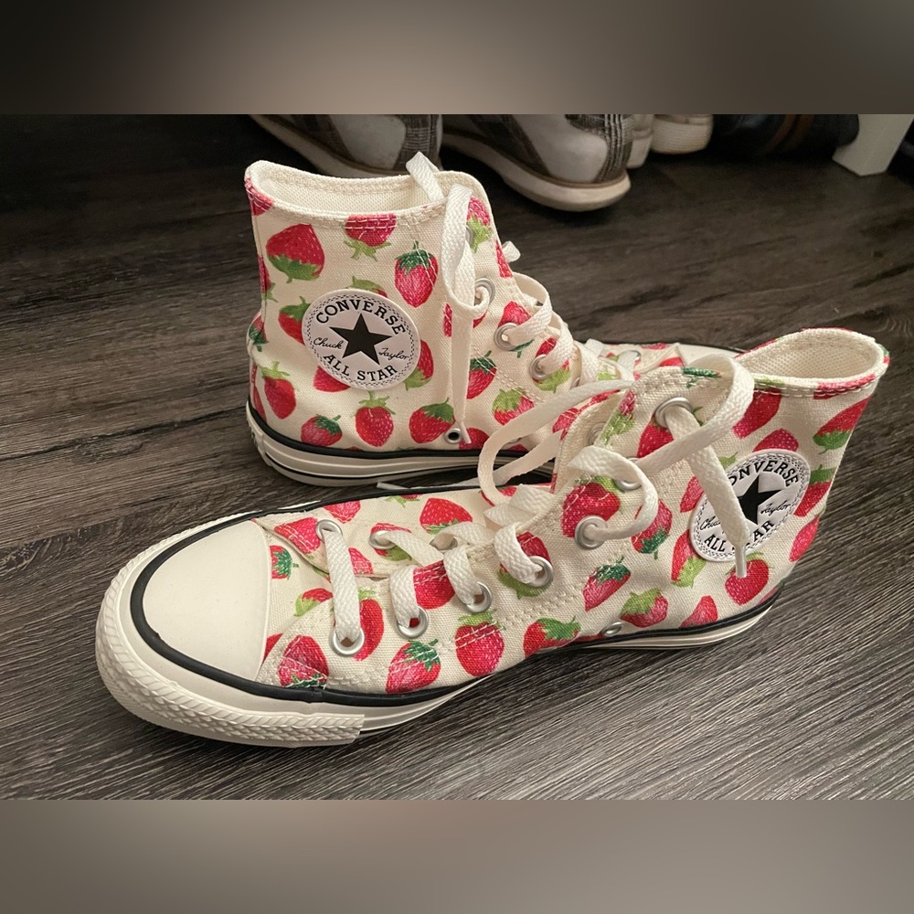 Strawberry Print Converse